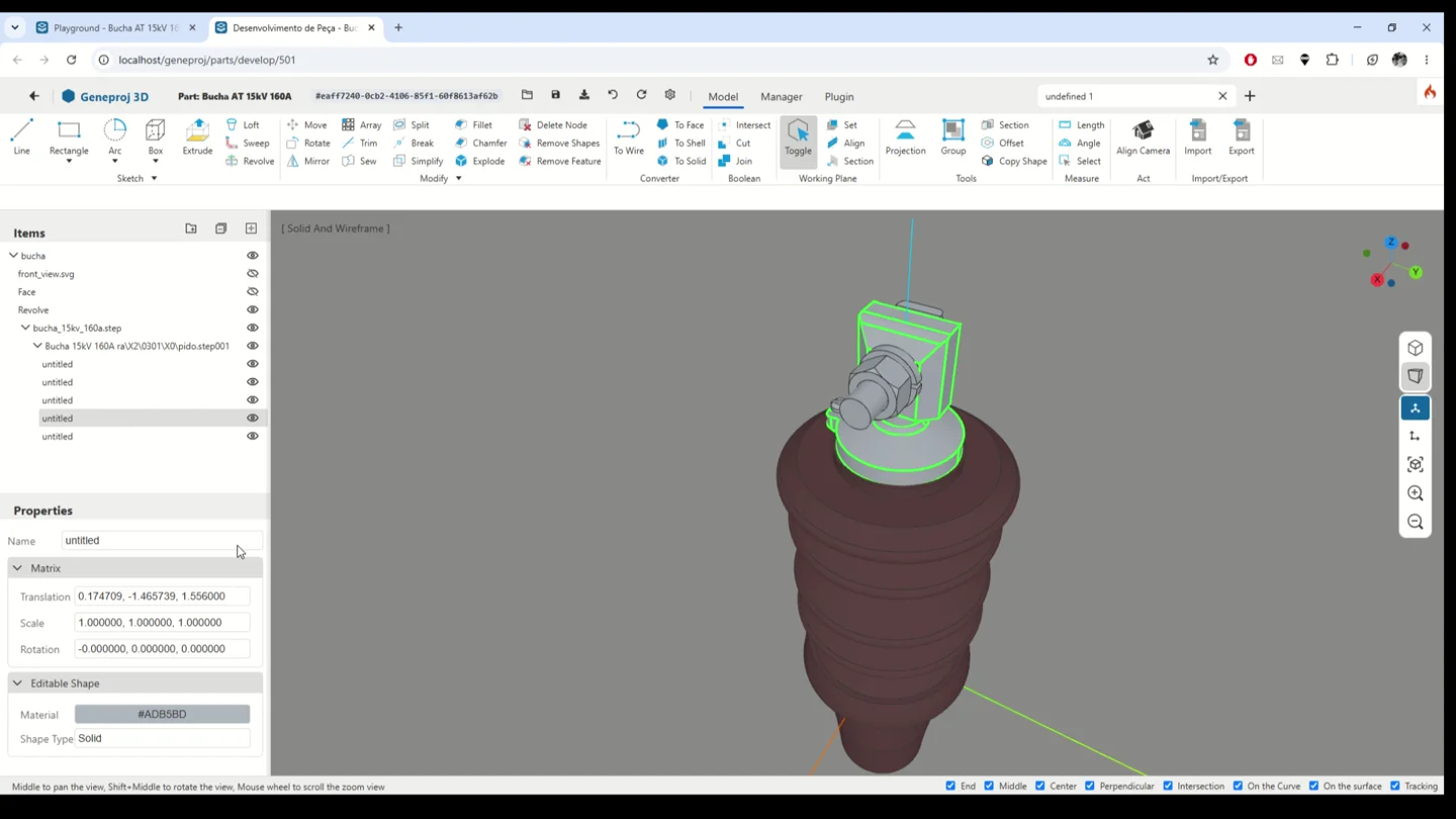 CAD 3D — Construção e inspeção geométrica de componentes